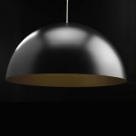 Black Dome Hanging Lamp